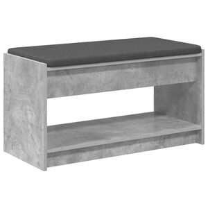 vidaXL Panca per ingresso Grigio Cemento 83 x 38 x 45 cm