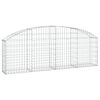 vidaXL Cesto Gabbione ad Arco 200x30x60/80 cm Ferro Zincato