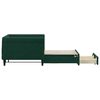 vidaXL Divano Letto Estraibile Cassetti Verde Scuro 90x200cm Velluto
