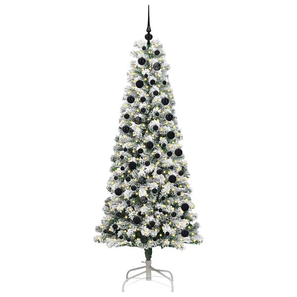 vidaXL Albero di Natale Artificiale con Rami Pieghevoli 210 cm