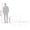 vidaXL Set Divani Giardino 2 pz con Cuscini Grigio Scuro Legno Acacia