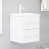 vidaXL Mobile Lavabo Bianco 41x38,5x48 cm in Legno Multistrato