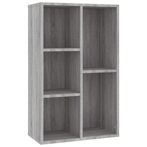 vidaXL Libreria/Credenza Grigio Sonoma 50x25x80 cm Legno Multistrato