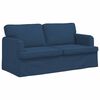 vidaXL Divano 2 pcs Blu 162 x 80 x 85 cm Tessuto