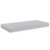 vidaXL Scaffali a Parete 2 pz Grigio Cemento 50x23x3,8 cm in MDF