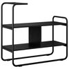 vidaXL Tavolo consolle Rovere Nero 80 x 35 x 75 cm