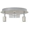 vidaXL Faretto da soffitto Nichel 29 x 29 x 11 cm Acciaio e vetro