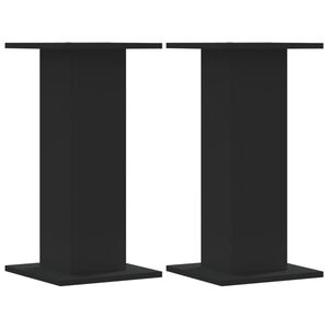vidaXL Supporti Altoparlanti 2 pz Neri 30x30x40cm in Legno Multistrato
