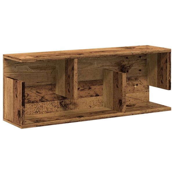 vidaXL Mobile a Parete 80x20x30 cm Legno Antico in Legno Multistrato