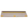 vidaXL Tappetini per scale 15 pz 65x21x4 cm Marrone chiaro Bordo rettangolare