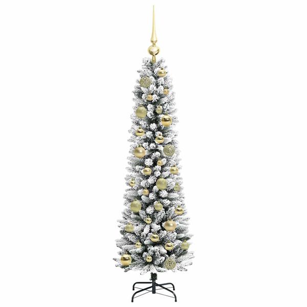 vidaXL Albero di Natale artificiale con 150 LED Bianco 120 cm
