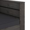 vidaXL Set Salotto da Giardino 2pz con Cuscini Legno Impregnato Grigio