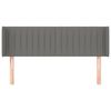 vidaXL Testiera ad Orecchio Grigio Scuro 147x16x78/88 cm in Tessuto