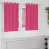 vidaXL Tende Blackout con Anelli 2 pcs Rosa Vivo 140 x 140 cm