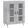 vidaXL Credenza Grigio Cemento 69,5x34x180 cm in Legno Multistrato
