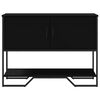 vidaXL Tavolo Consolle Nero 100x35x74,5 cm in Truciolato