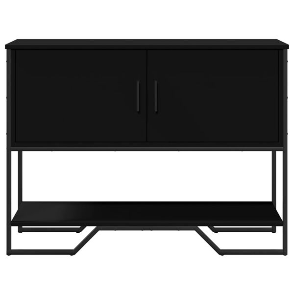 vidaXL Tavolo Consolle Nero 100x35x74,5 cm in Truciolato
