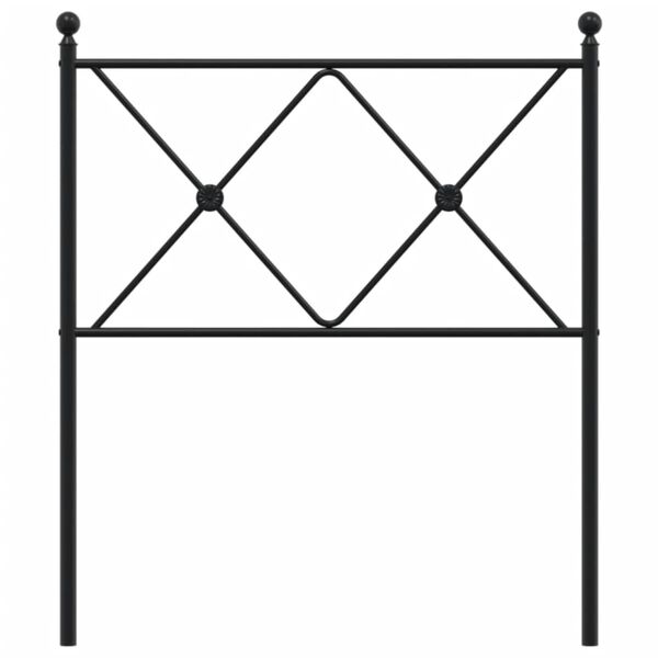 vidaXL Testiera di Ricambio in Metallo Nero 80 cm