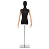 vidaXL Manichino Regolabile 165-213 cm con Base Femmina PP Nero