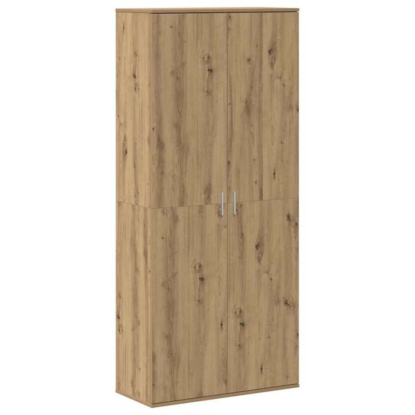 vidaXL Highboard rovere artigianale 80 x 35 x 180 cm Legno multistrato