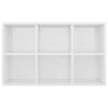 vidaXL Libreria/Credenza Bianco Lucido 66x30x98 cm Legno Multistrato