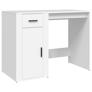vidaXL Scrivania Bianca 100x49x75 cm in Legno Multistrato