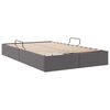 vidaXL Letto con Contenitore Grigio 120 x 200 cm Pelle sintetica