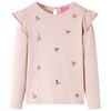 vidaXL Maglietta da Bambina a Maniche Lunghe Rosa 116