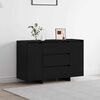 vidaXL Credenza Rovere Nero 120 x 41 x 75 cm Legno multistrato