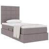 vidaXL Letto con contenitore e materasso Talpa 90 x 190 cm Poliestere
