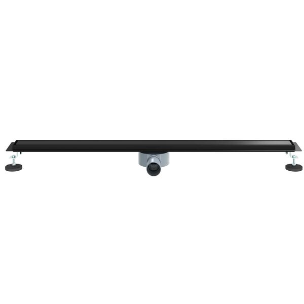 vidaXL Scarico doccia 2-in-1 con sifone a 360&deg; Nero 100 cm