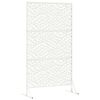 vidaXL Schermo per Privacy Bianco 100 x 50 x 180 cm Acciaio