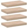 vidaXL Mensole Pensili 4 pz 40x23,5x4 cm in Truciolato