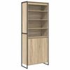 vidaXL Armadi alti 2 pcs Sonoma 79 x 36 x 200 cm Legno multistrato