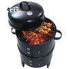 vidaXL Griglia Barbecue a Carbone 3-in-1 40x80 cm