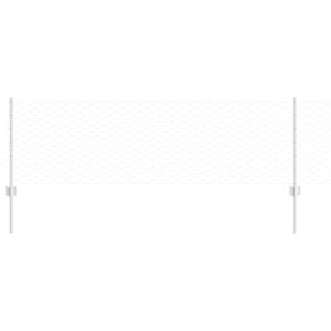 vidaXL Recinzione con Posto Argento