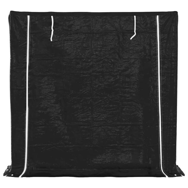 vidaXL Rastrelliera per Legna con Copertura Antipioggia 200x40x200 cm