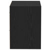 vidaXL Mensola sospesa 2 pcs Nero 40 x 28,5 x 40 cm Legno multistrato