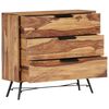 vidaXL Credenza 80x30x75 cm in Legno Massello di Acacia