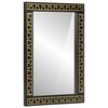 vidaXL Specchio da Bagno 50x70x2,5 cm Legno Massello di Mango e Vetro