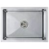 vidaXL Lavello da Cucina Lavorato a Mano con Filtro in Acciaio Inox