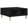 vidaXL Tavolino da salotto Rovere Nero 60 x 60 x 30 cm