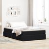 vidaXL Letto con contenitore e materasso Nero 120 x 190 cm Velluto