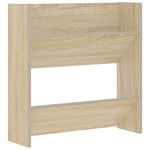 vidaXL Scarpiera a Muro Rovere Sonoma 60x18x60 cm in Legno Multistrato