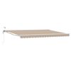 vidaXL Tettuccio Elettrico Retrattile Beige e Bianco 4,5 &times; 3,5 m