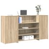 vidaXL Banco Reception Rovere Sonoma 200x50x103,5 cm Legno Multistrato