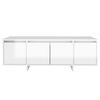 vidaXL Mobile TV Bianco Lucido 120x30x40,5 cm in Truciolato