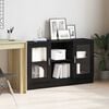 vidaXL Credenza Rovere Nero 120 x 30,5 x 70 cm Legno multistrato
