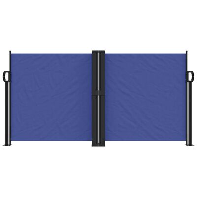 vidaXL Tenda da Sole Laterale Retrattile Blu 120x1000 cm