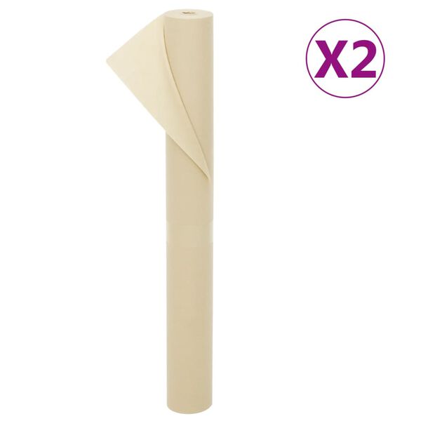 vidaXL Copertura per Piante 2 Rotoli 70 g/m&sup2; 10x1,6 m